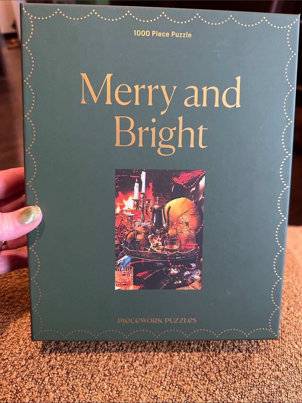 Merry and Bright 1000-Piece Puzzle - Green